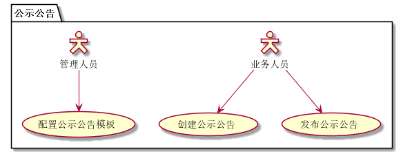 "公示公告用例"